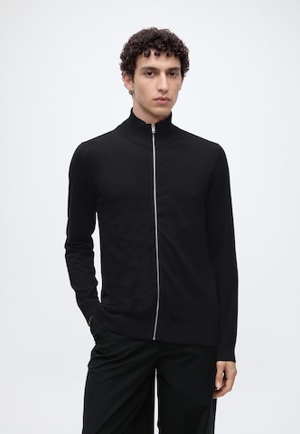 Lindbergh Strickjacke in Schwarz: Vorderseite