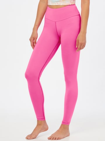 Hey Honey Skinny Workout Pants in Pink: front