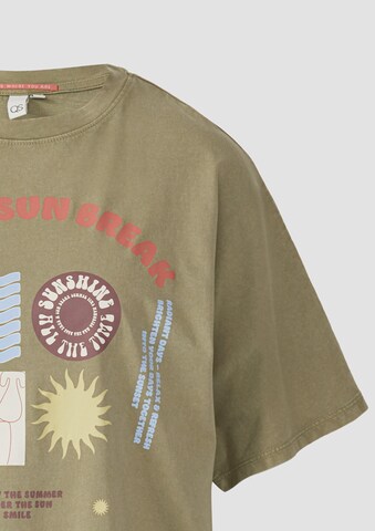 QS T-Shirt in Grün