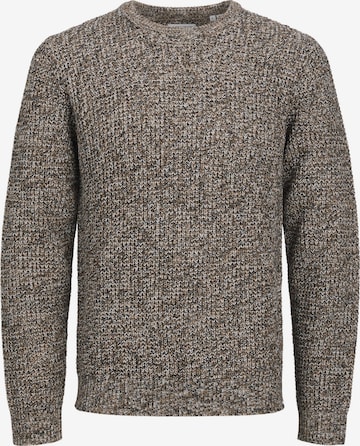 JACK & JONES Pulóver 'William' - barna: elől