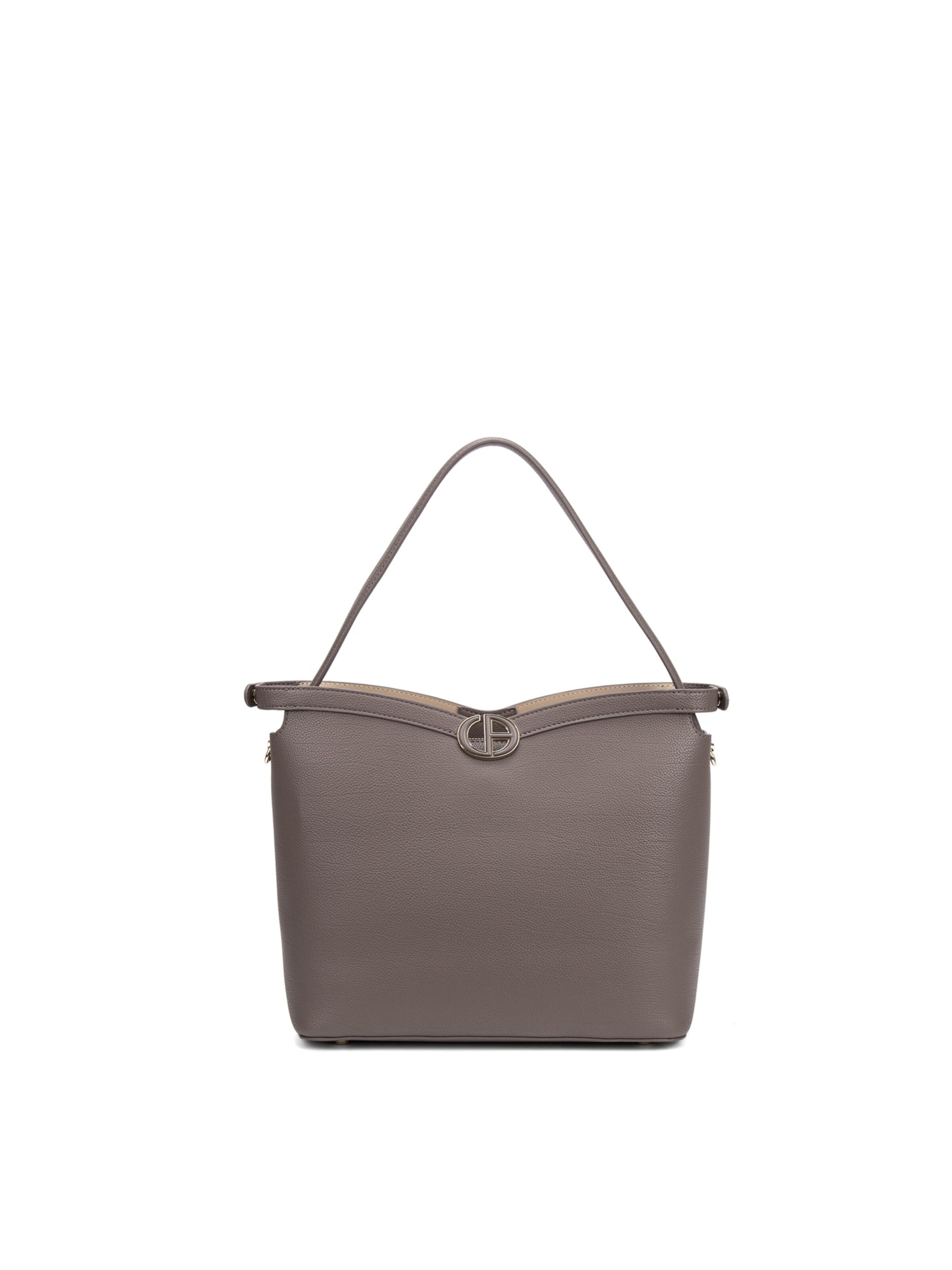 Chrisbella Shoulder Bag in Grey: front