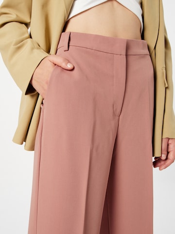 Sisley Широкий Плиссированные брюки в Ярко-розовый