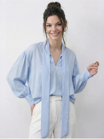 Chemisier Bianco Lucci en bleu
