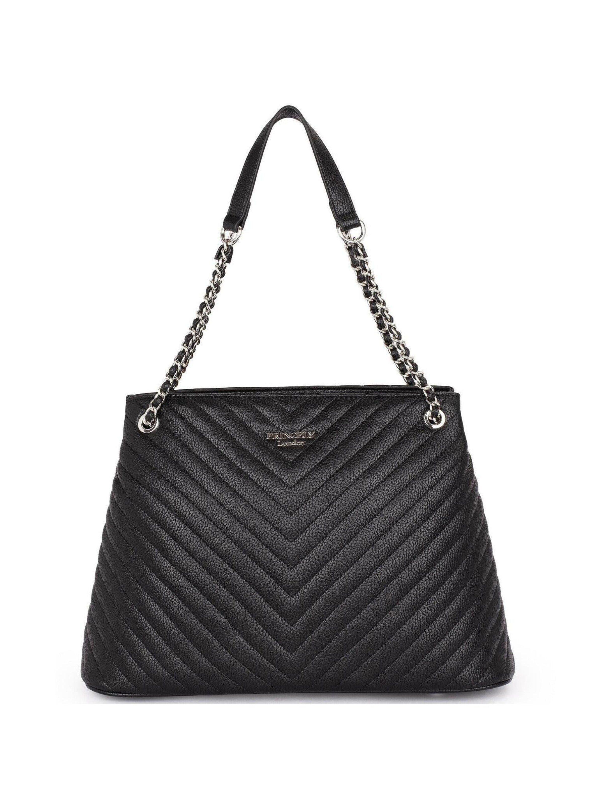Princely London Handtasche 'Nina'‌‌ in Schwarz: Vorderseite