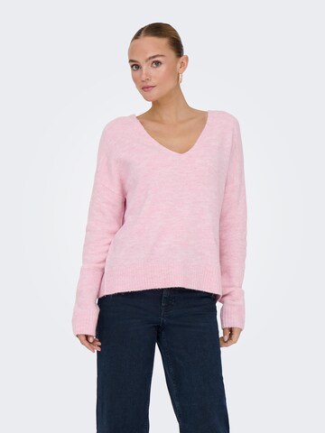 JDY Pullover 'JDYELANORA' in Lila: Vorderseite