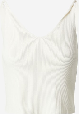 ABOUT YOU x Toni Garrn Knitted top 'Alexis' in White: front