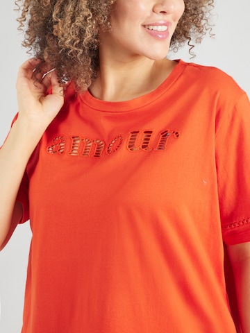 ONLY Carmakoma Shirt 'CARANNIE' in Red