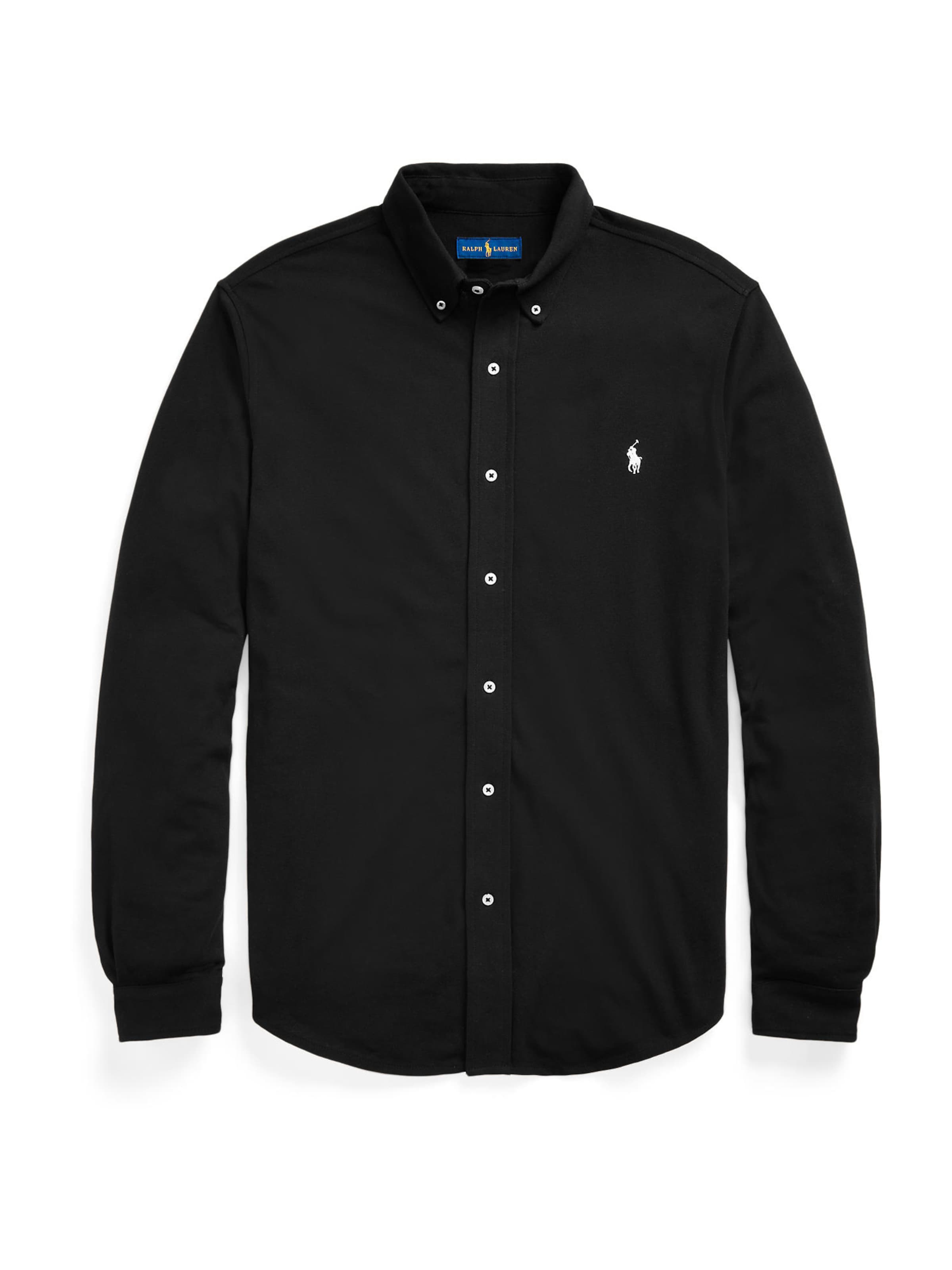 Coupe regular Chemise Polo Ralph Lauren Big & Tall en noir : devant
