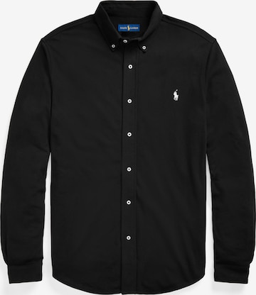 Coupe regular Chemise Polo Ralph Lauren Big & Tall en noir : devant