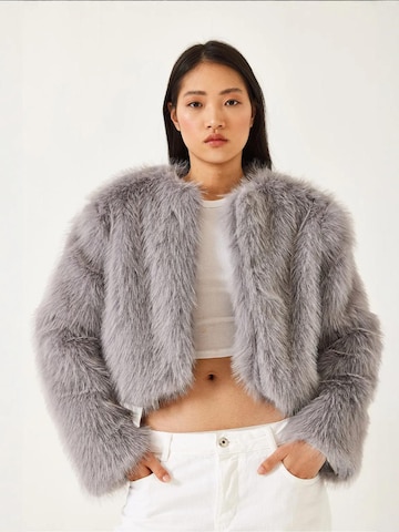 Veste mi-saison 'Kunstpelzmäntel' Bianco Lucci en gris