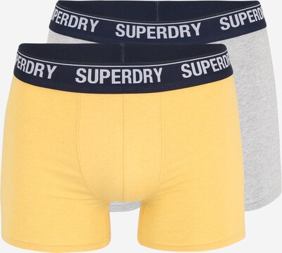 Superdry Boxershorts in de kleur Mosterd / Grijs / Zwart, Productweergave