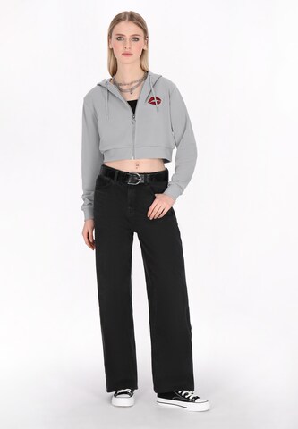 myMo ROCKS Sweat jacket 'Comfy' in Grey