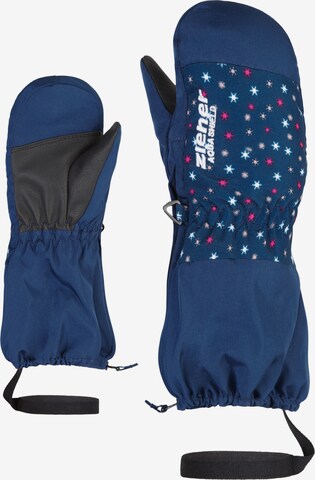 ZIENER Athletic Gloves 'LEVI AS' in Blue: front