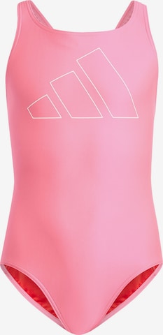 ADIDAS PERFORMANCE - Moda de baño deportiva 'Big Bars' en rosa: frente