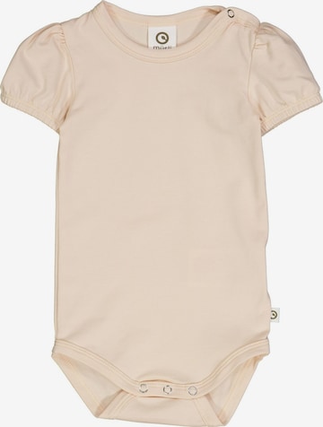 Müsli by GREEN COTTON Rompertje/body 'Kurzarm' in Beige: voorkant