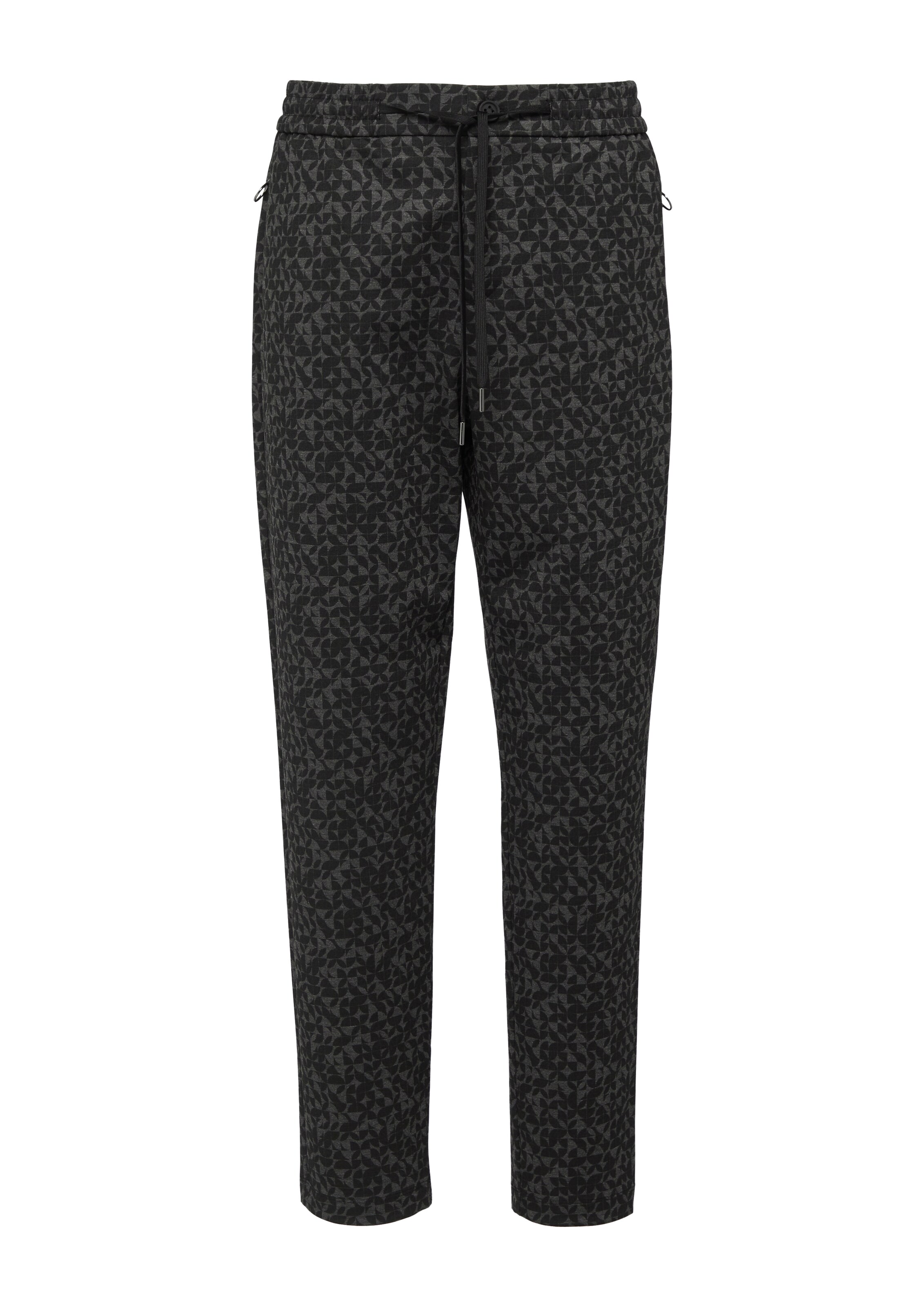 s.Oliver Tapered Broek in Zwart: voorkant