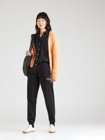 GUESS Tapered Pants 'ZOEY' in Black