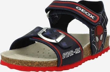 GEOX Open schoenen in Blauw: voorkant