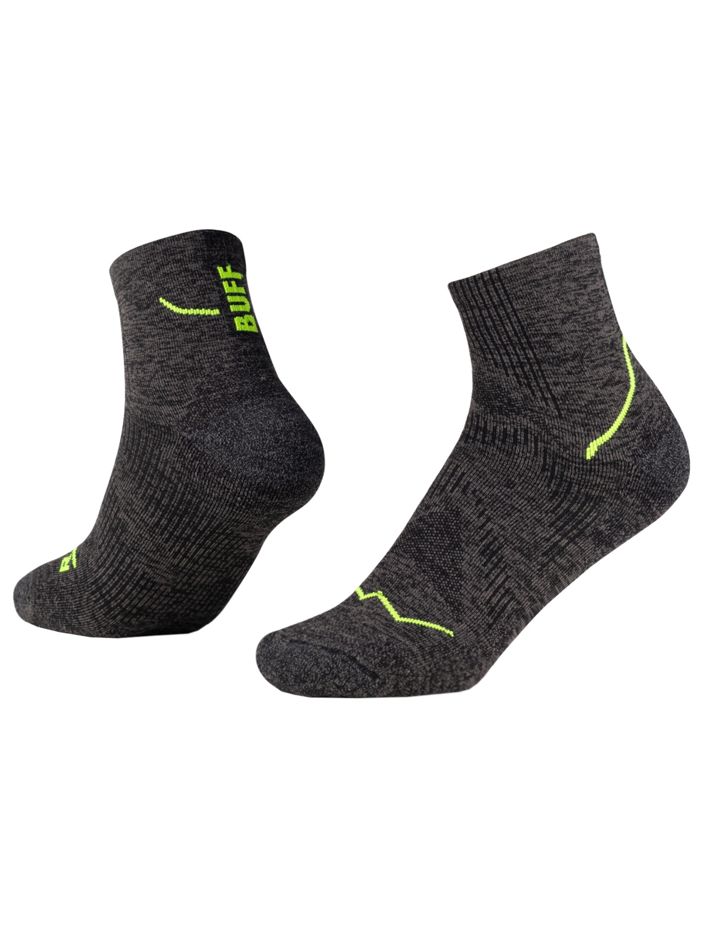BUFF Socken 'BUFF DryFlx Quarter Socks'‌‌‌‌‌ in Schwarz: Vorderseite