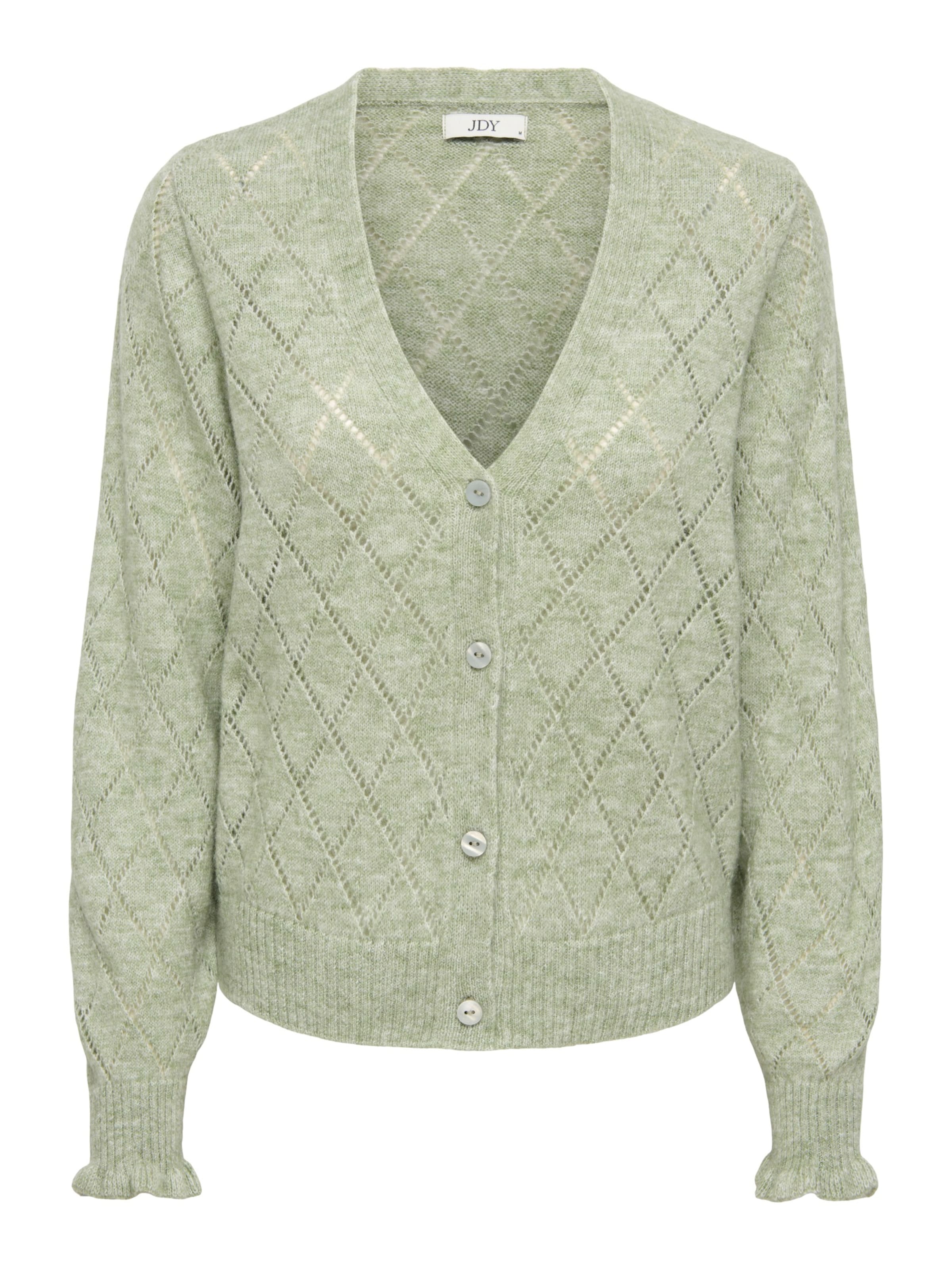 JDY Knit cardigan 'LETTY' in Green: front