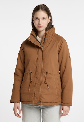 Veste d’hiver DreiMaster Vintage en marron : devant