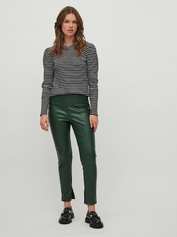 VILA Skinny Kalhoty 'DAGMAR' – zelená