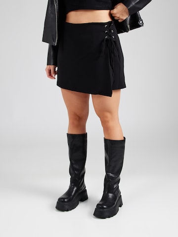Trendyol Curve Wide leg Trousers in Black: front