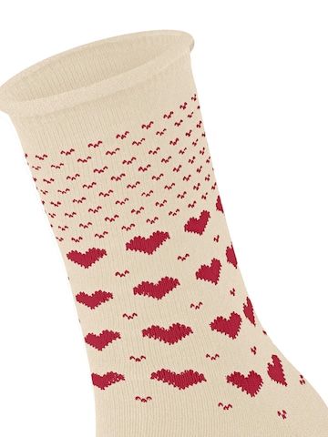 ESPRIT Socken 'Warming Hearts'‌‌‌‌‌‌‌‌ in Beige