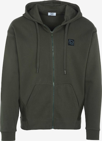 Veste de survêtement ICEBERG en vert : devant