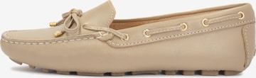 Mocassino di Kazar in beige: frontale