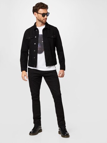 HUGO Regular Jeansjacke in Schwarz