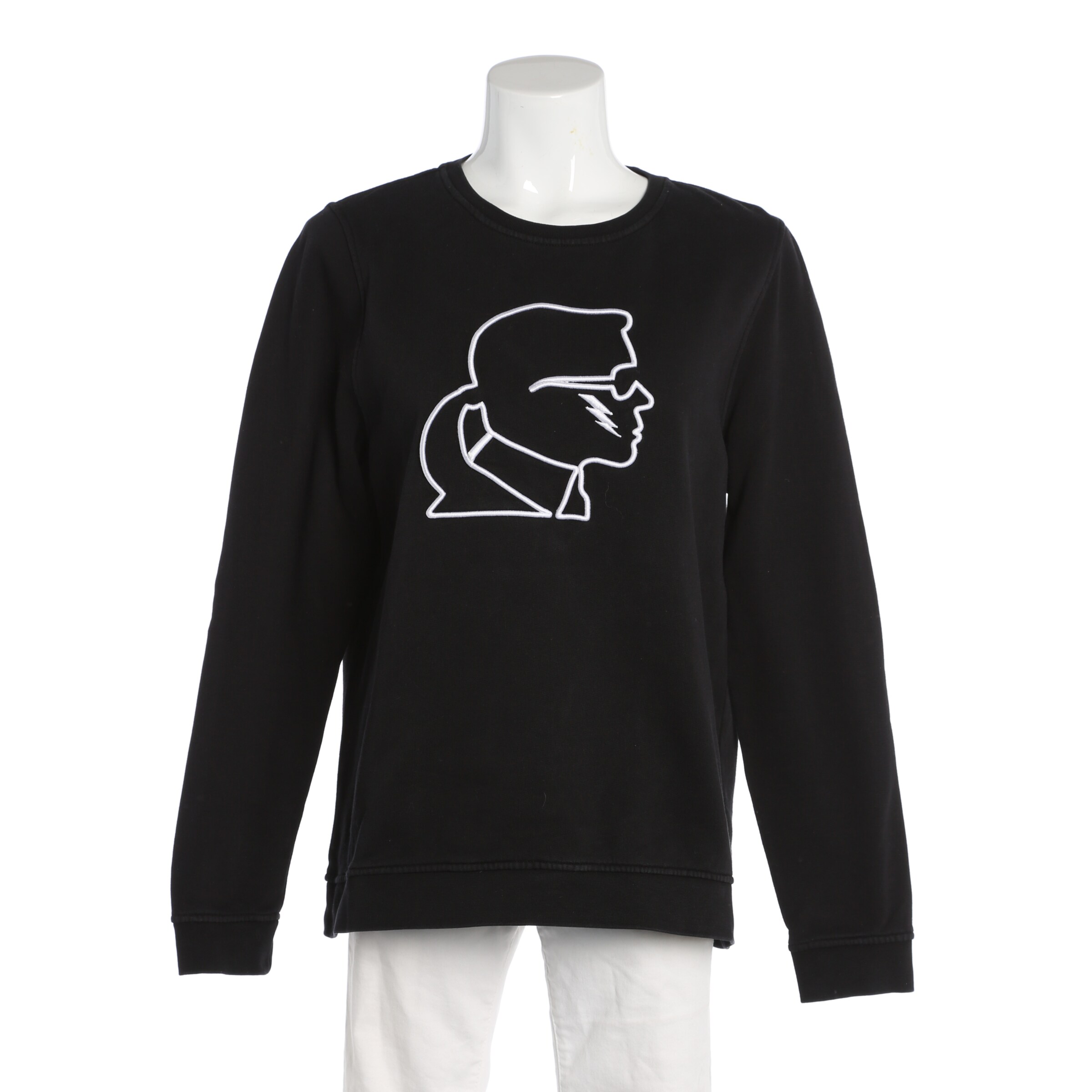 Karl Lagerfeld Sweatshirt & Zip-Up Hoodie in L in Black, Item view