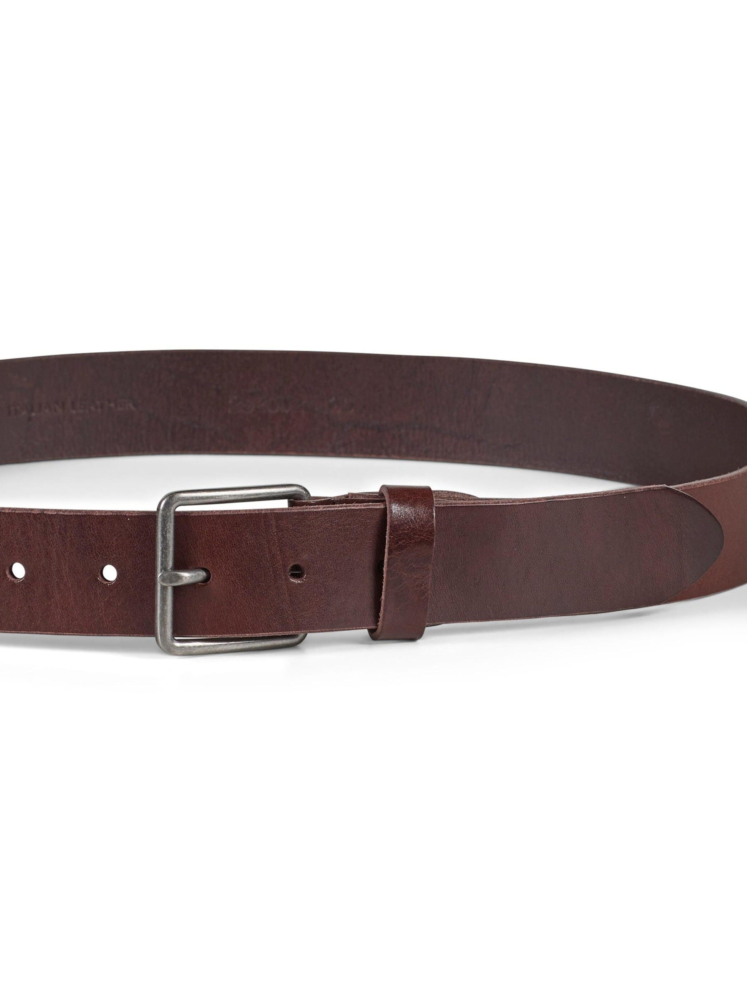 Howard London Belt 'Leather Belt George Dark Brown' in Brown