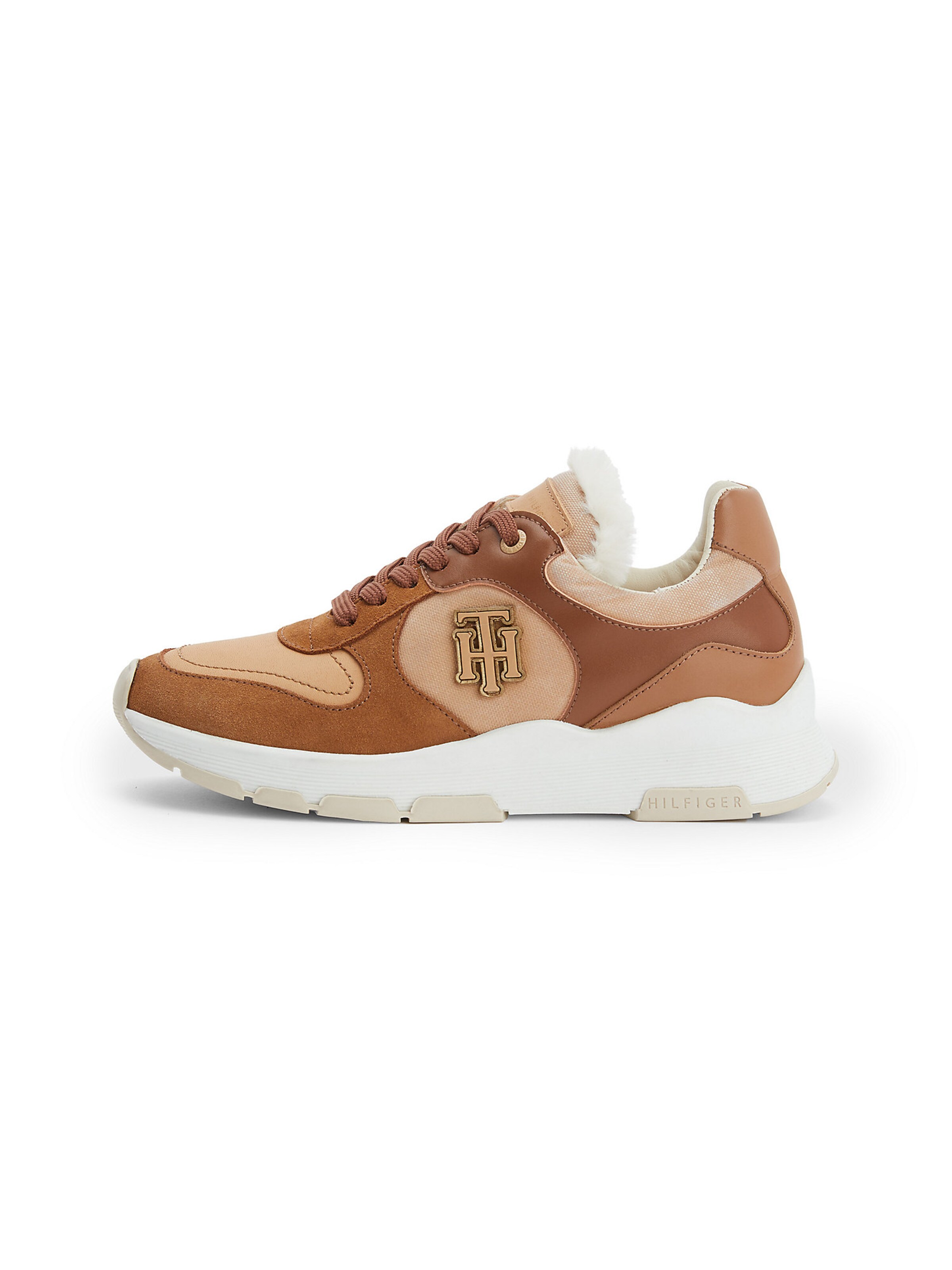 Sneaker low TOMMY HILFIGER - maro coniac / negru / alb (THS9GZX001