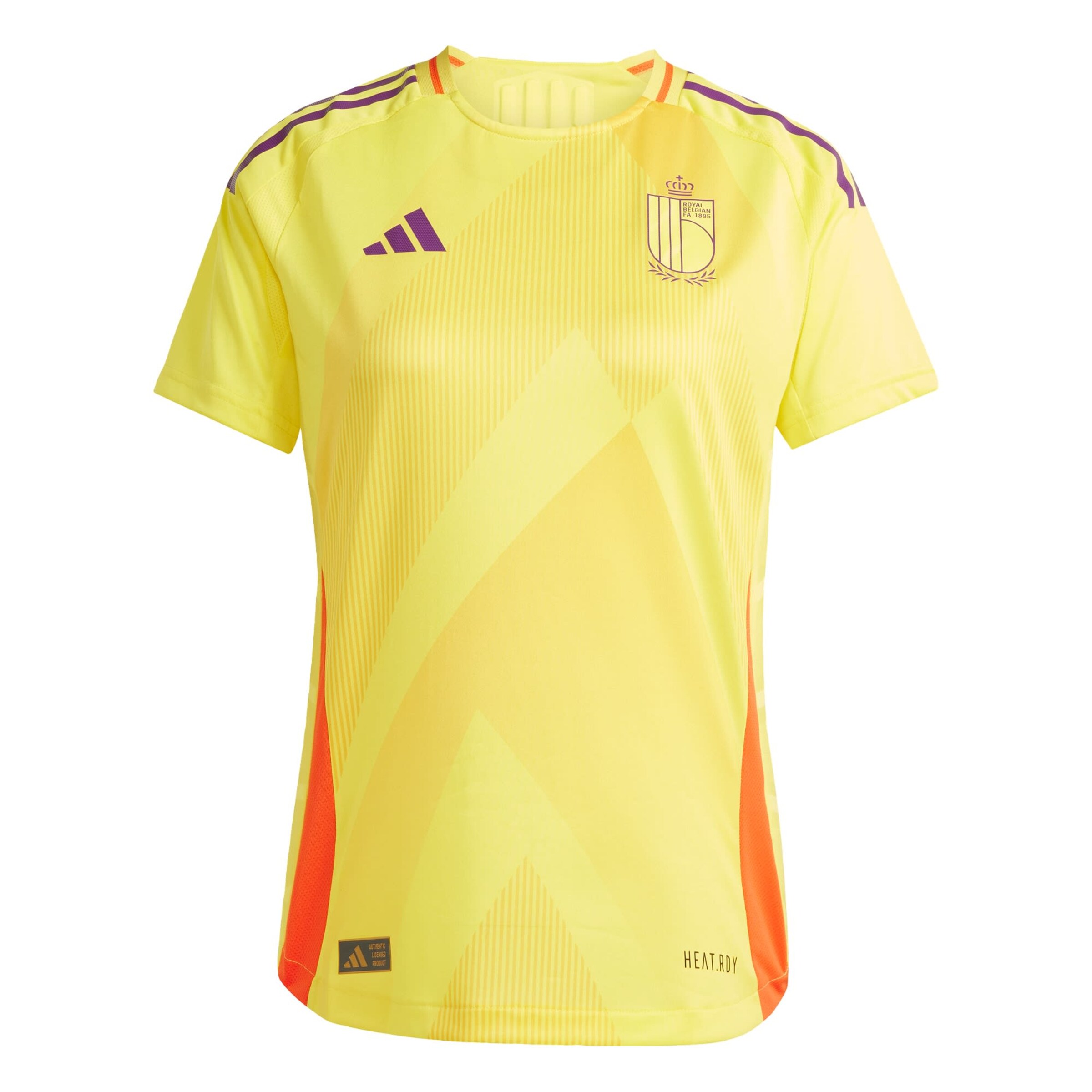 ADIDAS PERFORMANCE Performance shirt 'Belgium 25' in Yellow: front