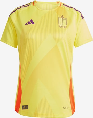 T-shirt fonctionnel 'Belgium 25' ADIDAS PERFORMANCE en jaune : devant