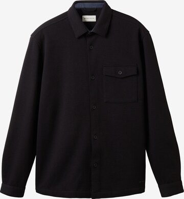 Chemise TOM TAILOR en noir : devant