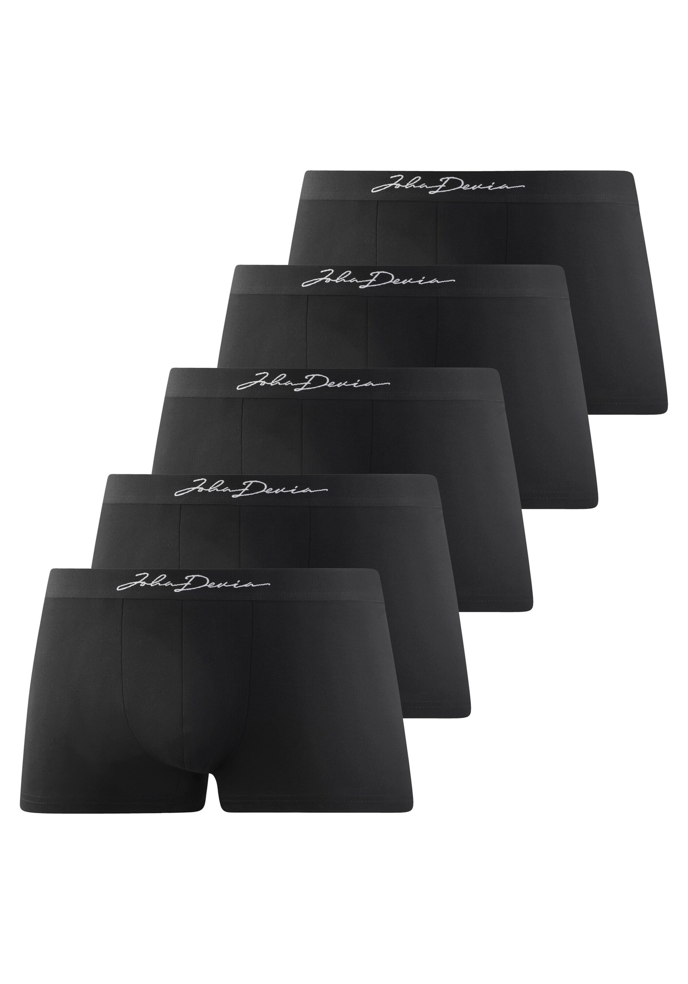 JOHN DEVIN Boxer shorts in Black: front