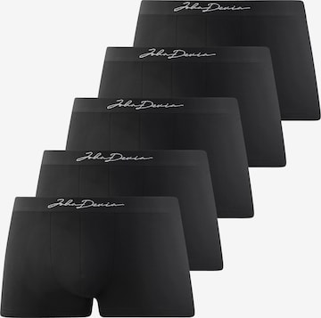 JOHN DEVIN Boxer shorts in Black: front