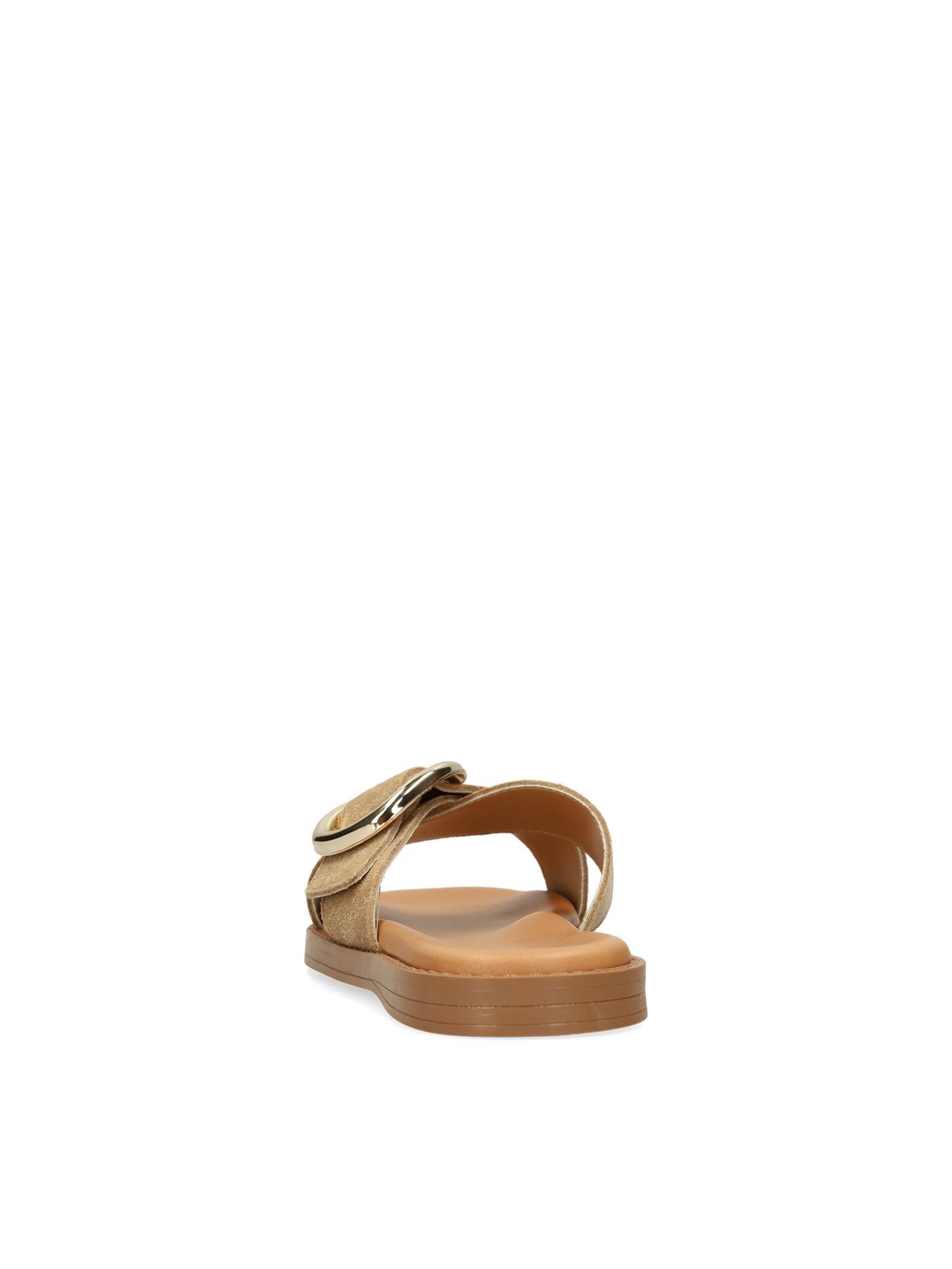 MANFIELD Pantolette in Beige