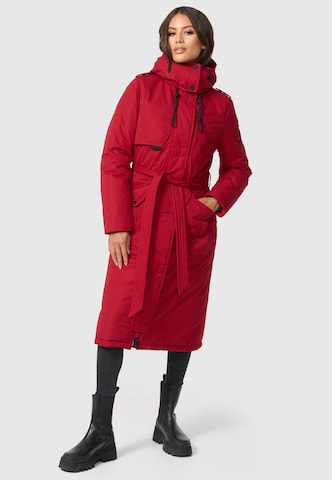 NAVAHOO Winter coat 'Hokulanii' in Red: front