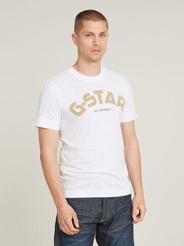 G-STAR Футболка в Белый: спереди