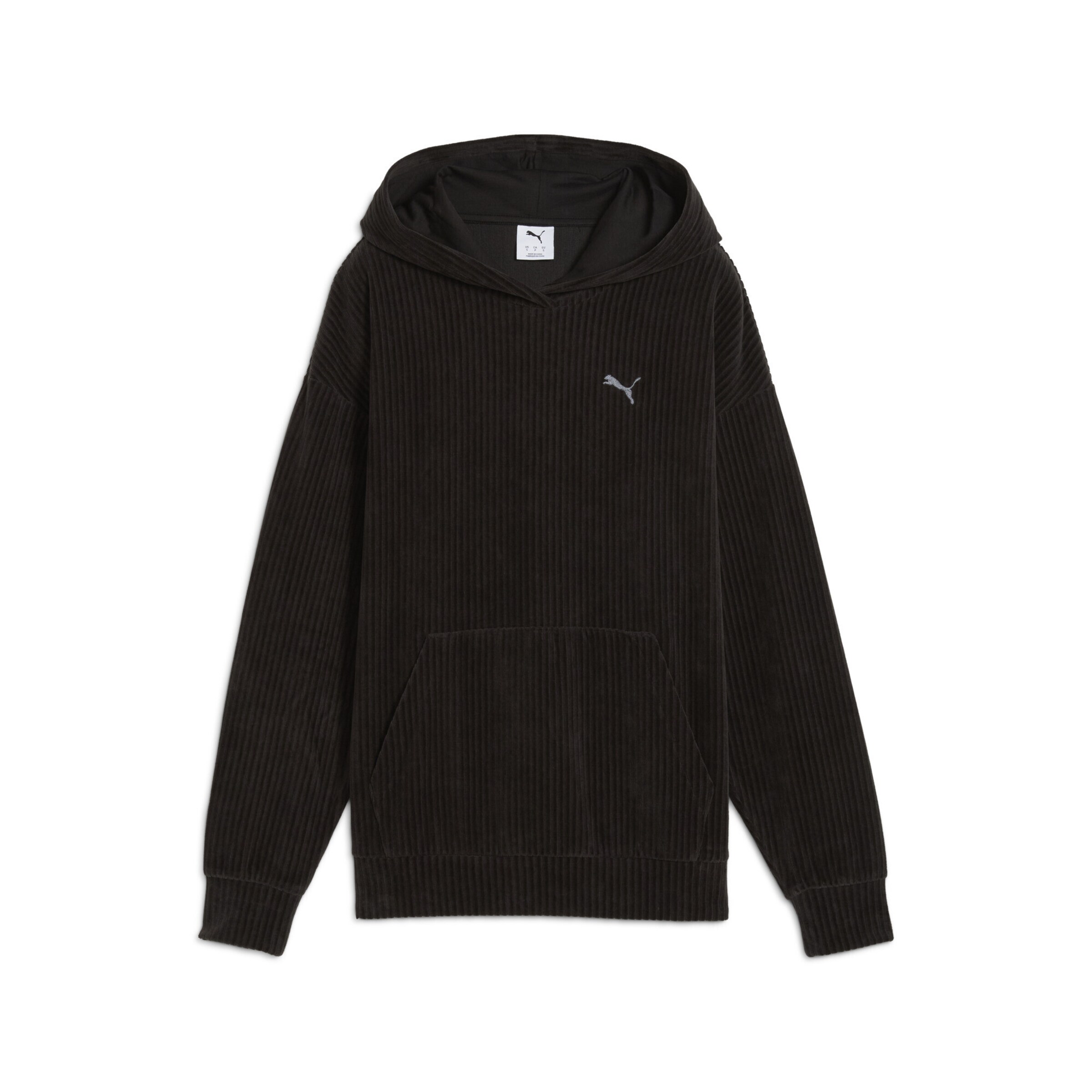 PUMA Sweatshirt 'Essentials' in Zwart: voorkant