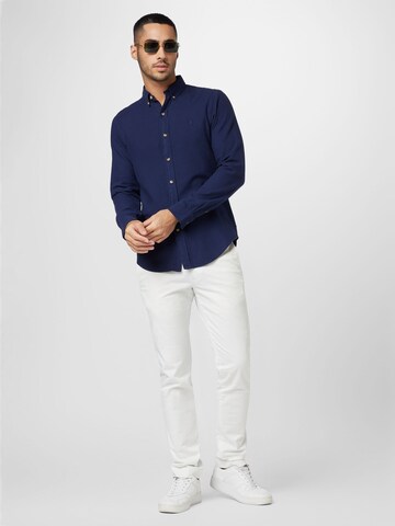 Coupe slim Chemise Polo Ralph Lauren en bleu