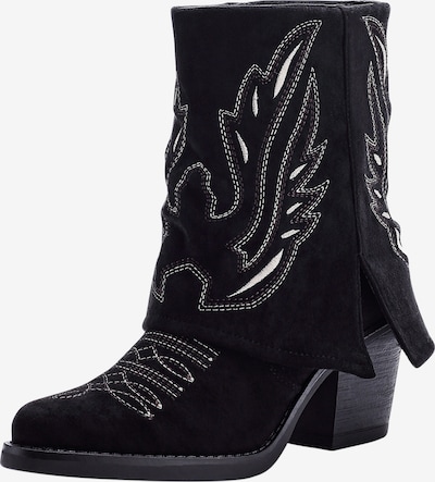 Elara Cowboystiefel in schwarz / weiß, Produktansicht