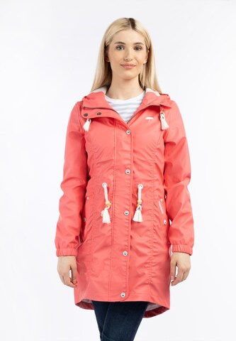 Schmuddelwedda Raincoat in Pink: front