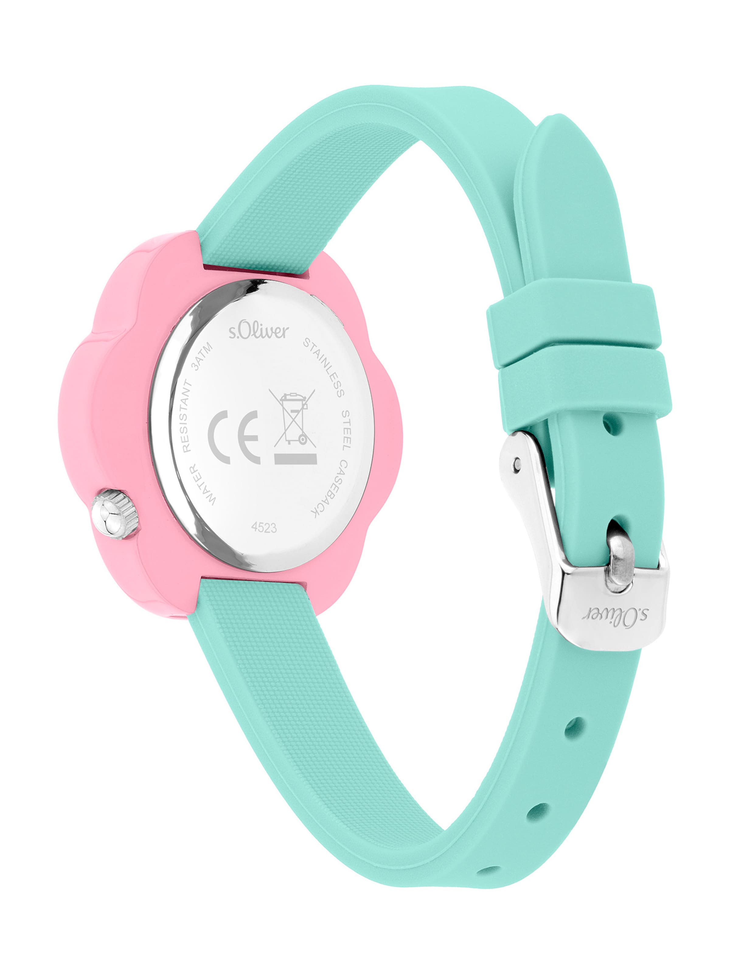 s.Oliver Watch 'Flower Power' in Green