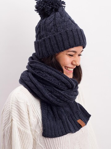 Manufaktur13 Mütze 'Rough Knit' in Blau