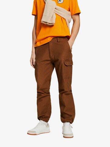 Regular Pantalon cargo ESPRIT en marron