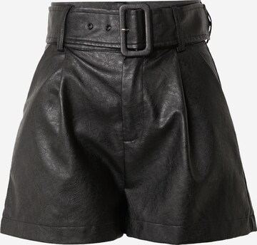 In The Style Zvonové kalhoty Kalhoty se sklady v pase 'PERRIE SIANS' – černá: přední strana